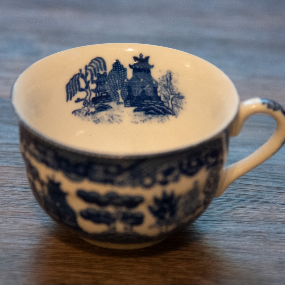 Blue and White Porcelain Teacup